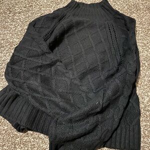 Cozy Black Knit Sweater